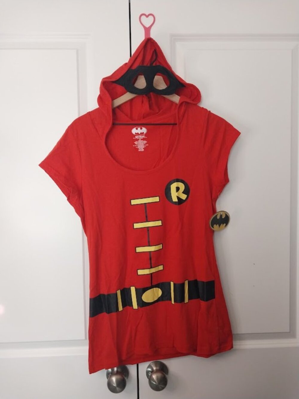DC Comic: Robin Hooded Shirt Juniors